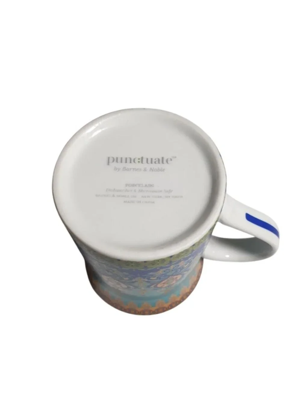 Punctuate Barnes Noble Porcelain Mug Moroccan Style Replacement Gift Shop Tea
